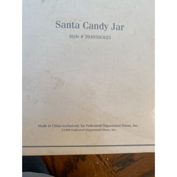 Vintage 1999 Royal Gallery Collection Silver-Toned Metal Lidded Santa Jar - Picture 11 of 11